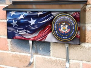 US States Utah State Seal Townhouse Mailbox Cover
