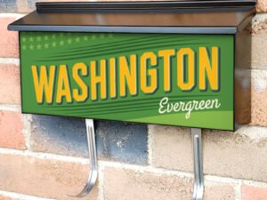 US States Washington Townhouse Mailbox Cover