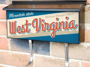 US States West Virginia Townhouse Mailbox Cover