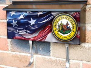 US States West Virginia State Seal Townhouse Mailbox Cover