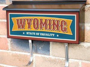 US States Wyoming Townhouse Mailbox Cover
