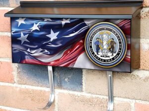 US States Wyoming State Seal Townhouse Mailbox Cover