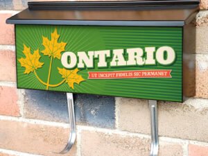 Canadian Province Ontario Townhouse Mailbox Cover
