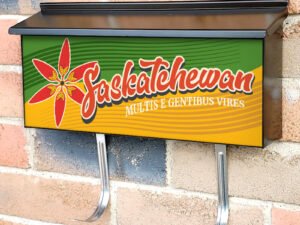 Canadian Province Saskatchewan Townhouse Mailbox Cover