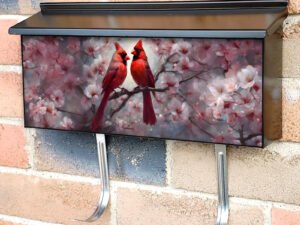 Springtime Cardinals Townhouse Mailbox Cover