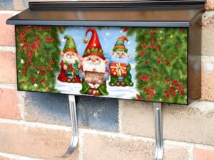 Cute Christmas Gnomes 2 Townhouse Mailbox Cover