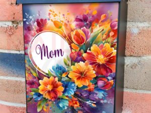 Pretty Mother’s Day Flowers Colonial Mailbox Cover
