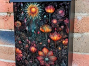 Blooming Folk Boho Garden Colonial Mailbox Cover