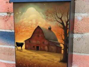 Prim Country Farmhouse Colonial Mailbox Cover