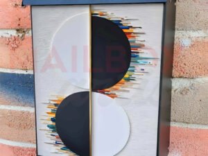 Modern Minimalist Zen Art Colonial Mailbox Cover