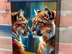 Pretty Horse Couple Colonial Mailbox Cover