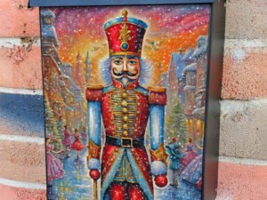 Christmas Nutcracker in the City Colonial Mailbox Cover