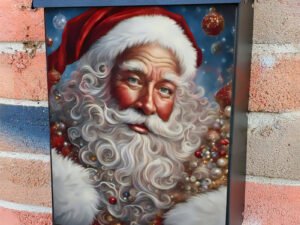 Gorgeous Victorian Santa Colonial Mailbox Cover