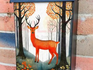 Deer in the Fairytale Forest Colonial Mailbox Cover