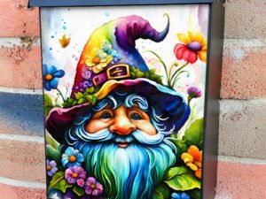 Cute Spring Gnome 2 Colonial Mailbox Cover