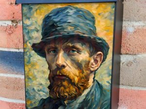 Van Gogh Portrait Colonial Mailbox Cover