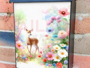 The First Fawn of the Spring Colonial Mailbox Cover