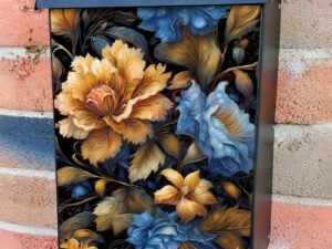 Beautiful Boho Flowers 2 Colonial Mailbox Cover