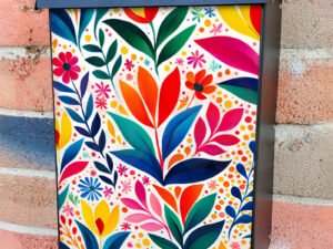 Matisse Inspired Flower Art Colonial Mailbox Cover