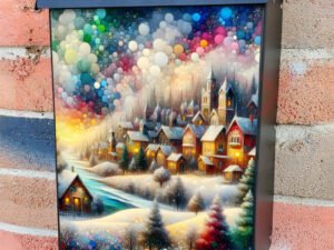 Early Winter Morning Colonial Mailbox Cover