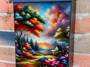 Blooming Farmhouse Summer Colonial Mailbox Cover