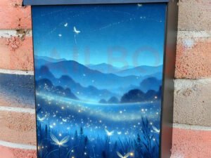 Dancing Summer Fireflies Colonial Mailbox Cover