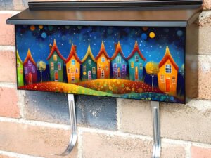 Little Whimsical Village Townhouse Mailbox Cover