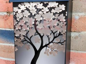 Blooming Sakura Tree Colonial Mailbox Cover