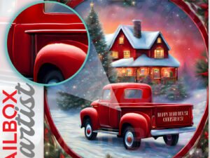 Happy Farmhouse Christmas! Colonial Mailbox Cover