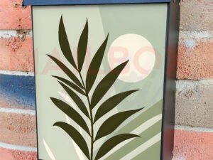 Modern Minimalist Art Colonial Mailbox Cover