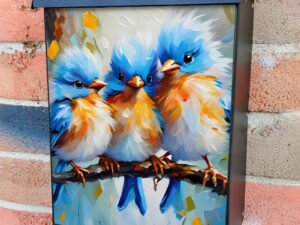 Blue Bird Brothers Colonial Mailbox Cover