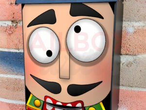 Silly Nutcracker Face Colonial Mailbox Cover