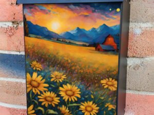 Farmhouse in the Valley Colonial Mailbox Cover