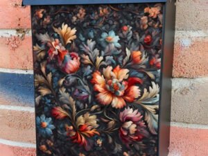 Beautiful Boho Flowers Colonial Mailbox Cover