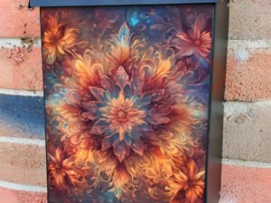 Beautiful Boho Design Colonial Mailbox Cover