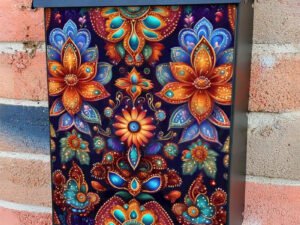 Traditional Polish Folklore Flowers Colonial Mailbox Cover