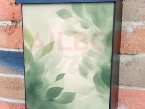 Minimalist Zen Mid Century Botanical Art 16 Colonial Mailbox Cover