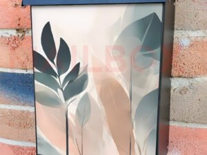 Minimalist Zen Mid Century Botanical Art 17 Colonial Mailbox Cover