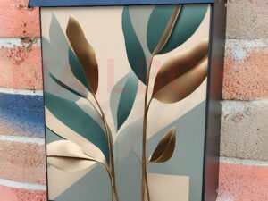 Minimalist Zen Mid Century Botanical Art 19 Colonial Mailbox Cover