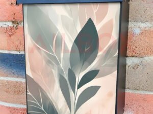 Minimalist Zen Mid Century Botanical Art 20 Colonial Mailbox Cover