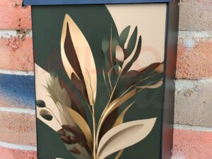 Minimalist Zen Mid Century Botanical Art 21 Colonial Mailbox Cover