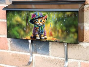 Little Lady Kitten Townhouse Mailbox Cover