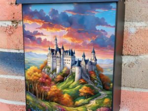 The Fairy Tale Castle Colonial Mailbox Cover