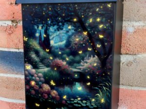 Vintage Summer Lake Colonial Mailbox Cover