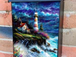 Tropical Stormy Night Colonial Mailbox Cover