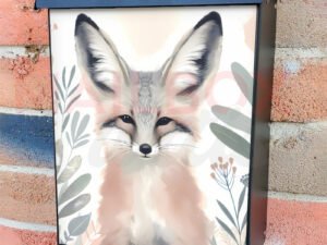 Cute Boho Fox Colonial Mailbox Cover