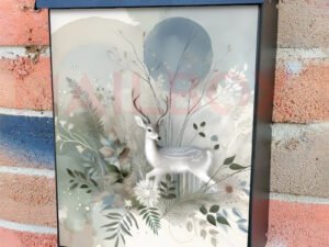 Boho Forest Elk Colonial Mailbox Cover