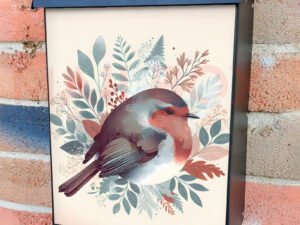 Little Boho Robin Colonial Mailbox Cover