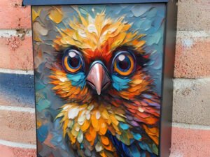 Cute Funky Bird Colonial Mailbox Cover