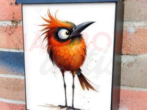 Cute, Silly Cardinal Colonial Mailbox Cover